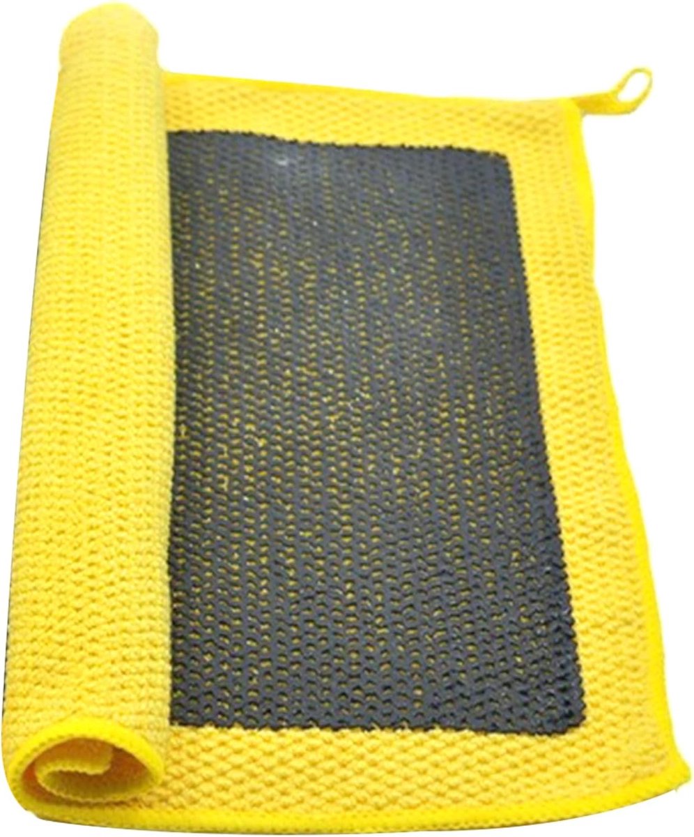 Auto Kleihanddoek - Ontsmettingsdoek Verf - Auto Reinigen - Verbetert Glans Veilig - 30x30cm - Geel