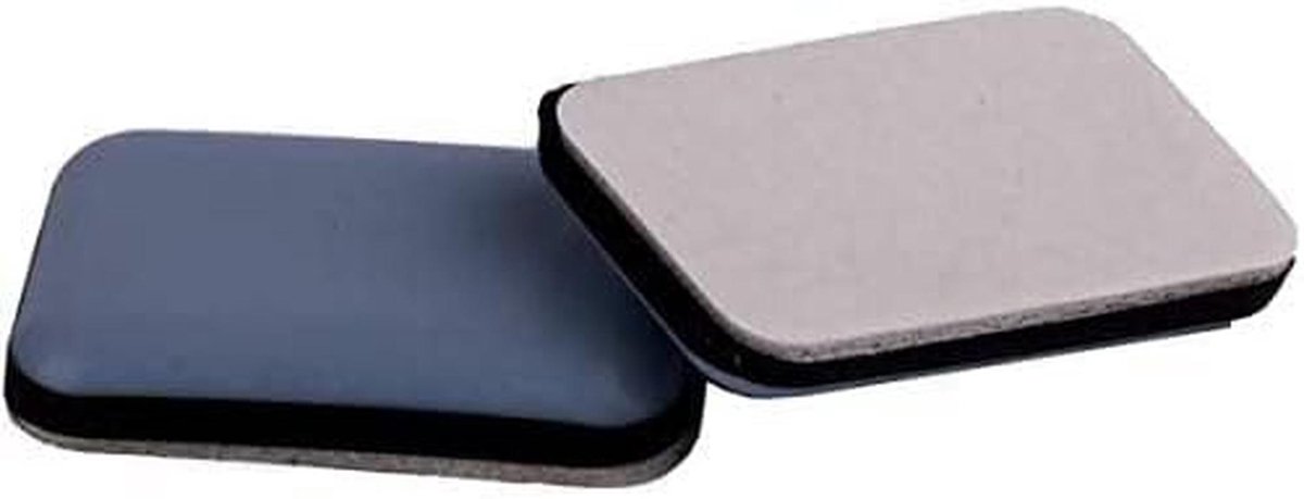 Meubelglijders Teflon - Vloerbeschermers - Meubels Verplaatsen - Zelfklevend - 24 x 35 mm - Grijs