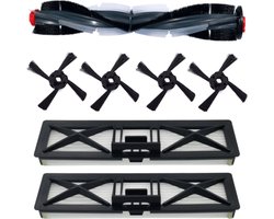 7stuks - geschikt voor Neato Botvac D Series D7 - D75 - D3 - D4 - D5 - D6 - D8 - D80 - D85 Robot Vacuum Cleaner - Accessories Kit 1 Main Brush - 4 Side Brush - 2 Ultra Performance Filter - vervanging onderdelen