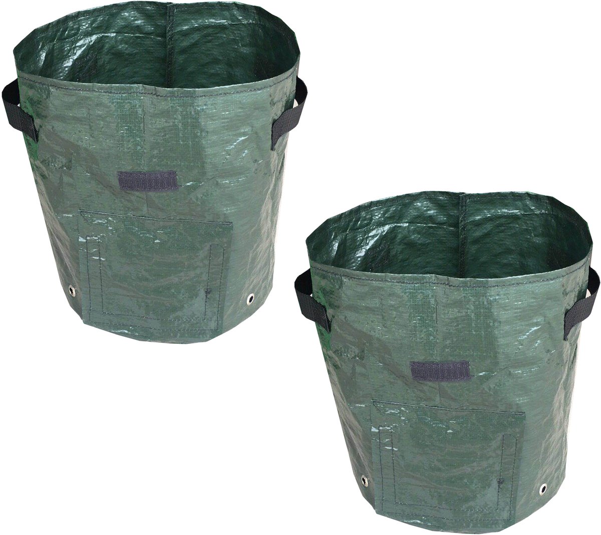 NAXSIR Plantenzakken - 2-Delige Set - Tuinbladopvangzak - 35x45 cm - 10 gallons - Ademend Materiaal - Opvouwbaar