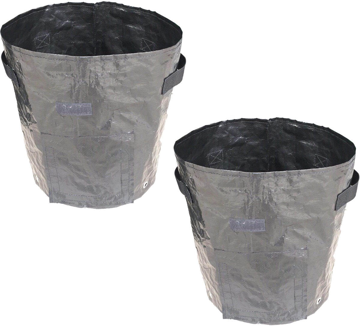 NAXSIR Plantenzakken - 2-Delige Set - Tuinbladopvangzak - 35x45 cm - 10 gallons - Ademend Materiaal - Opvouwbaar