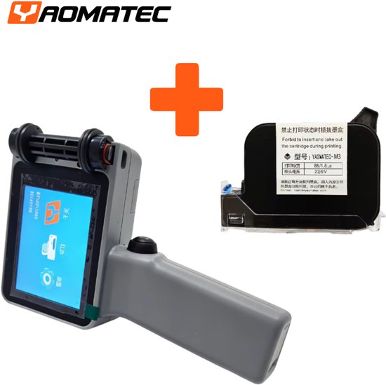 Yaomatec Inktjet Printer - 2 Inkt Cartridges - Inkjet - Inktjet - Draagbare Printer -