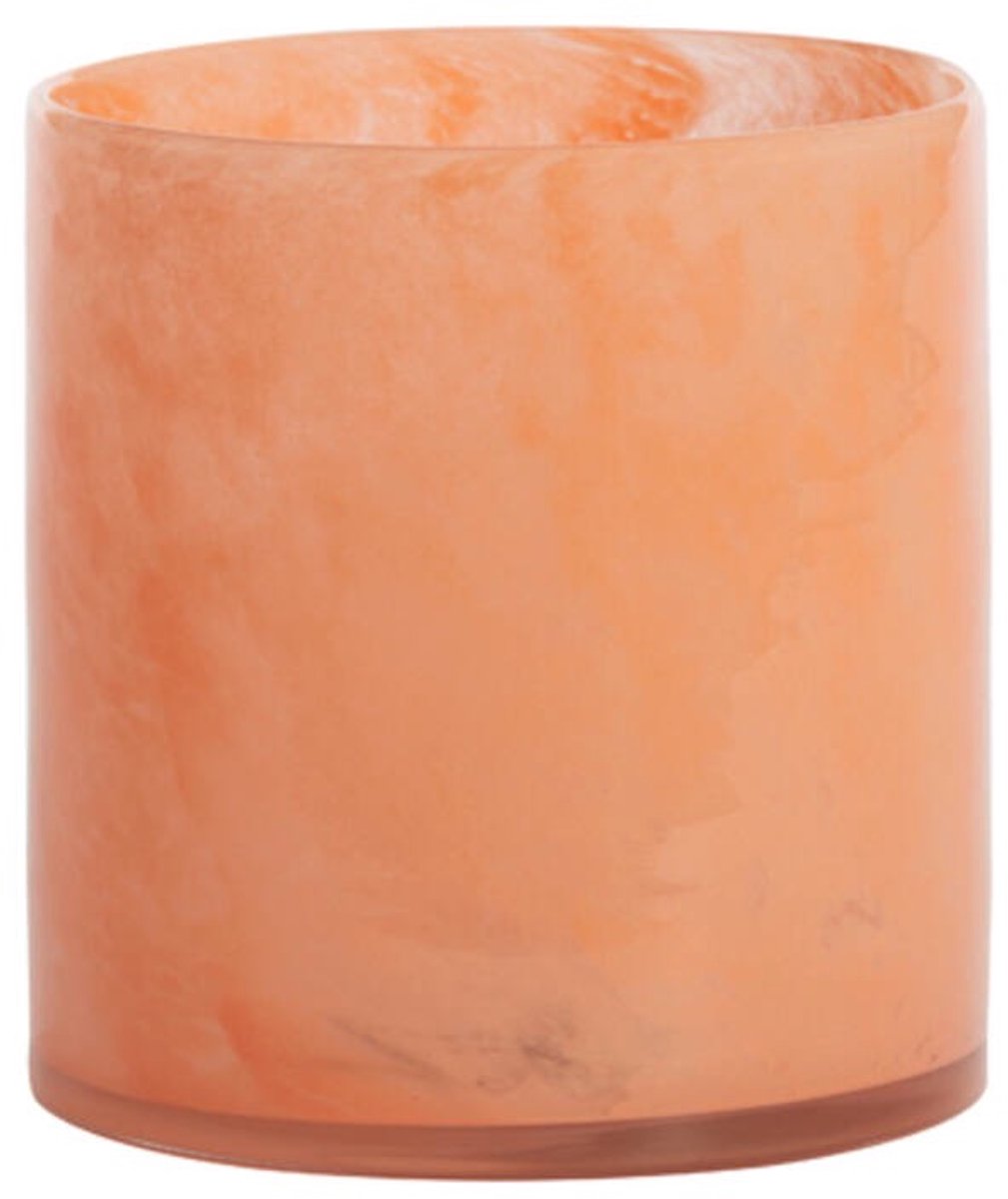 Theelicht - KIANA - Glas - Oranje - Ø15x15 cm - Light&Living