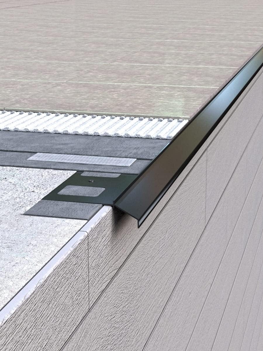 Aluminium Hoek - Dakrandprofiel Hoek - Terras Afwerking - 135 Graden Buitenhoek - K100 Gri