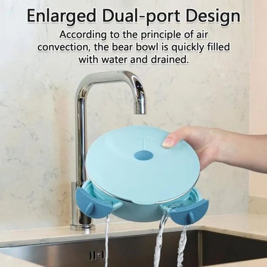 ECTEATOY® RVS Baby Bord met Zuignap, Deksel en Lepel - Roestvrijstalen Kinderbord voor Peuters - Antislip Voedingskom - BPA-vrij — afbeelding 2