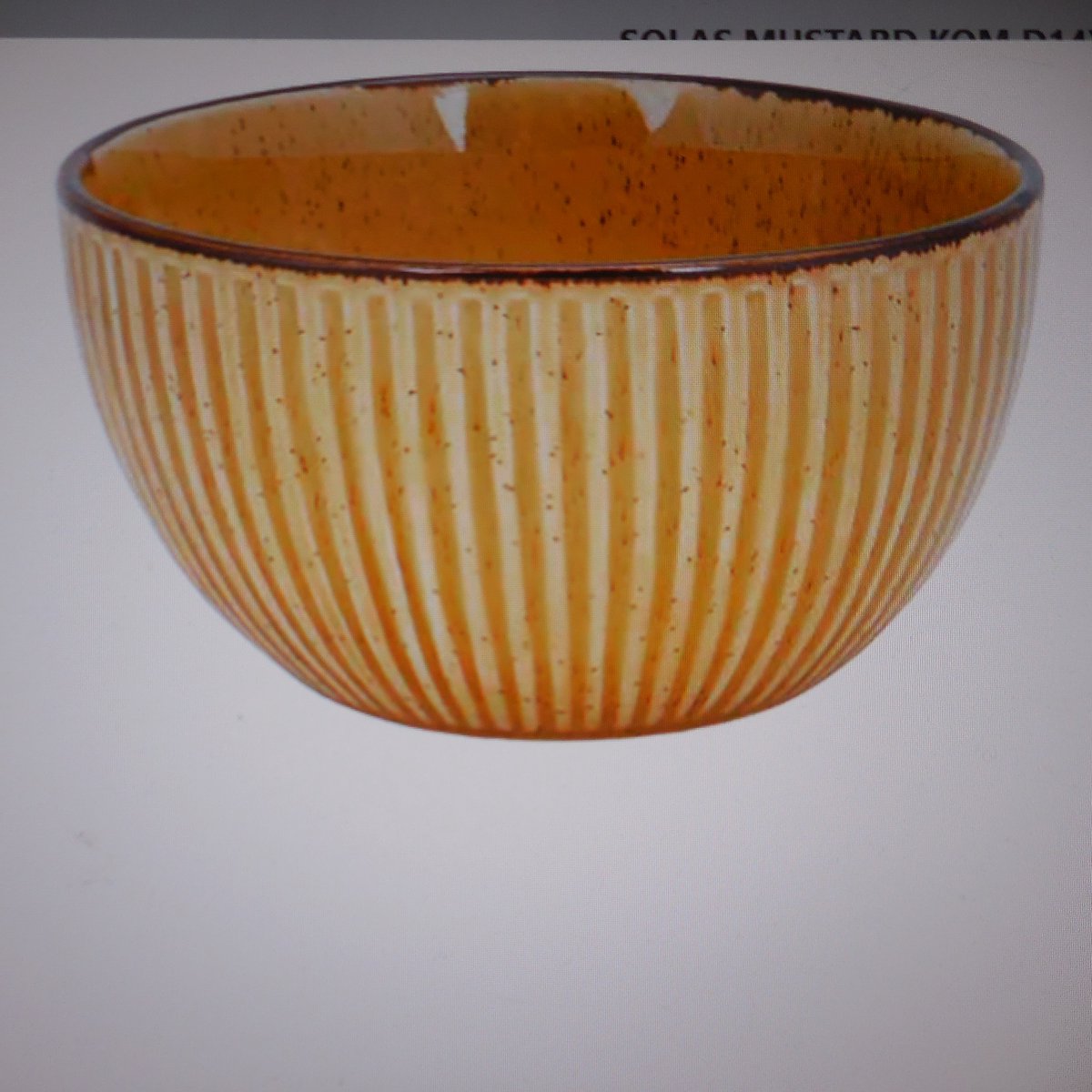 SOLAS MUSTARD KOM D14XH7,5CM