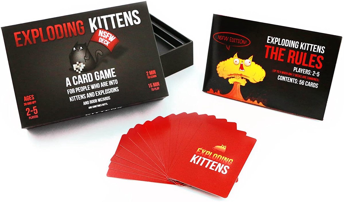 Exploding Kittens NSFW Edition - Engelstalig Kaartspel — afbeelding 5