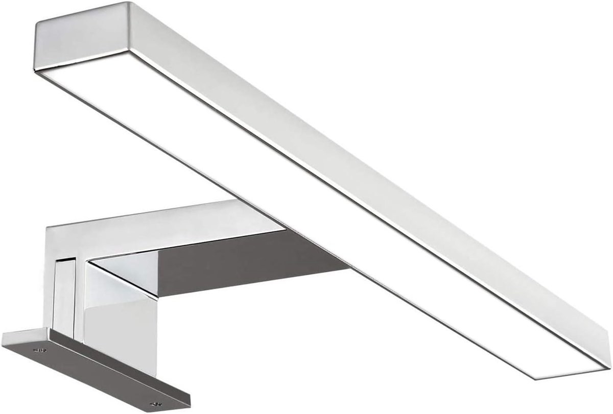 Led Wandlamp - Spiegellamp Badkamer - Directe Verlichting - Waterbestendig Ontwerp - 30 cm Lengte - Chroom