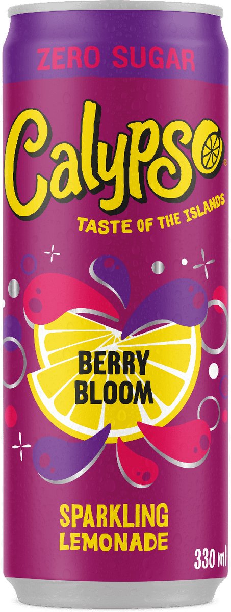 Calypso - Berry Bloom Zero - 12 x 0,33 Liter blik - Frisdrank