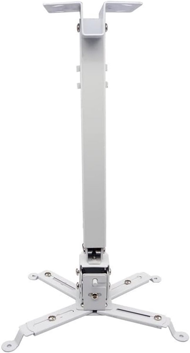Projector Beugel - Muurbeugel Plafond - Thuisbioscoop Inrichten - Verstelbare Lengte - Max 20kg Draaglast - Wit
