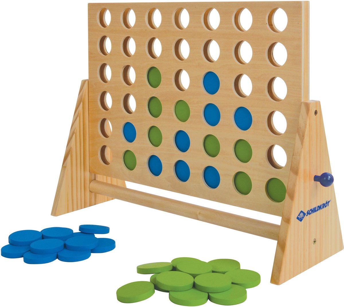 Schildkröt houten spel 4 op een rij XXL duurzaam FSC hout.