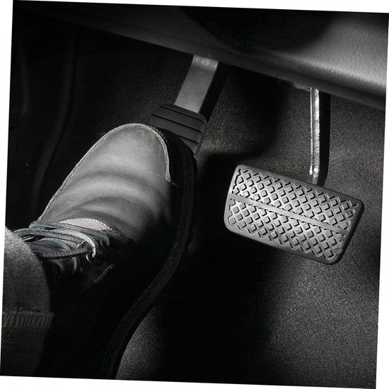 Pedaalhoezen Auto - Rem en Koppelingspedaal - Veiliger Rijden - Antislip Ontwerp - 7.5 x 5 cm - Zwart — afbeelding 2