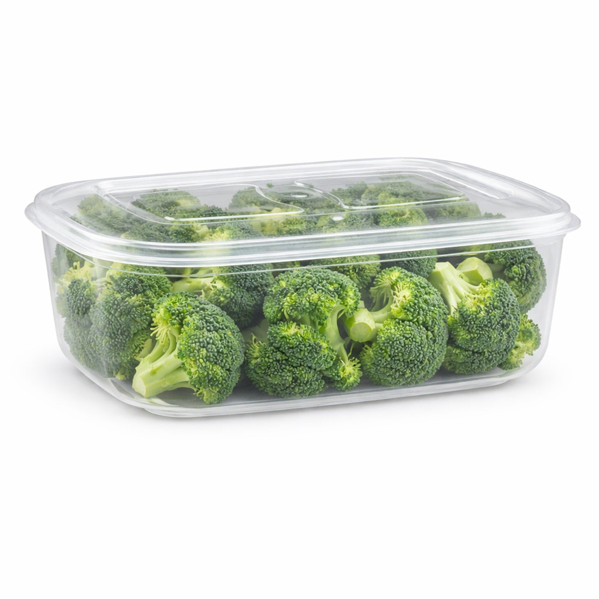 Plasticforte Vershoudbakje - vriezer en magnetron - 2,5L - kunststof - mealprep