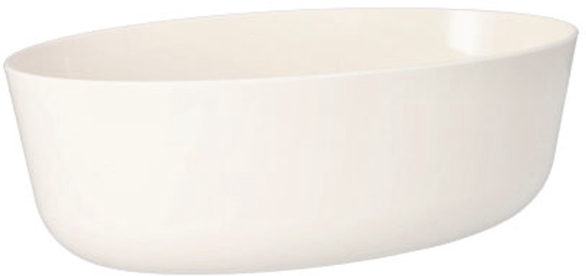 4x 10 Herbruikbare schalen ovaal 2400 ml 91 cm x 165 cm x 26 cm wit Cella