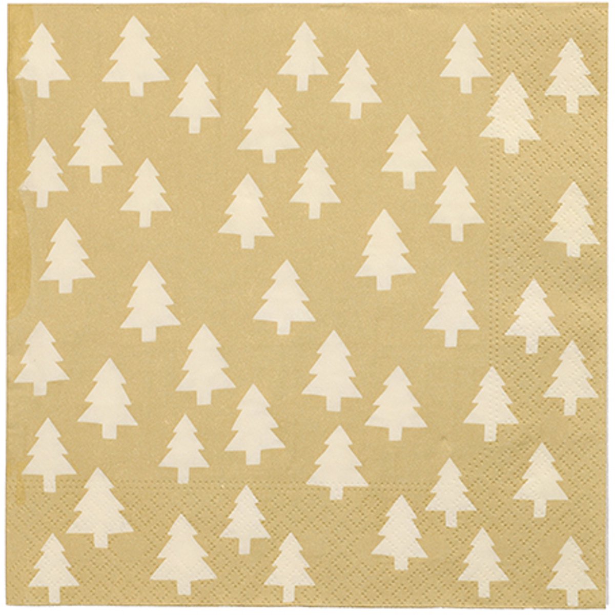 15x 20 Servetten 3-laags 1/4 vouw 40 cm x 40 cm Mini Sapins