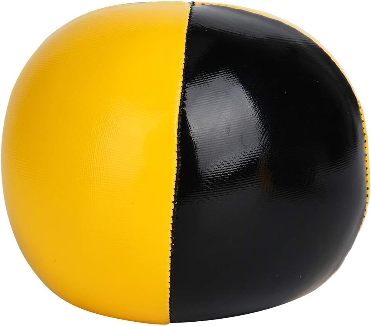 Jongleerballen Set - Oefenballen Balans - Hand-oog Coördinatie - Zacht PU Materiaal - 63 cm Diameter - Geel Zwart