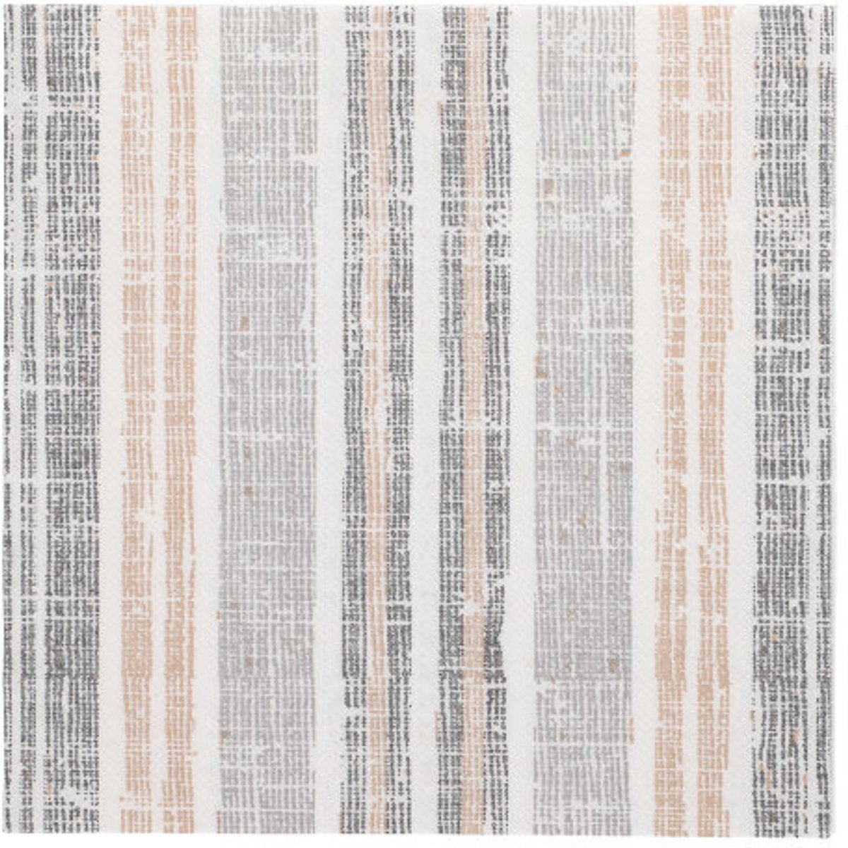 5x 50 Servetten ROYAL Collection 1/4 vouw 40 cm x 40 cm grijs Stripes