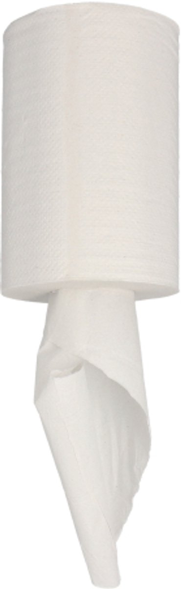 1x 12 Universele poetsrollen met centrale afrolling Ø 13 cm · 120 m x 19 cm micro‑embossing Handdoekrollen interne afwikkeling