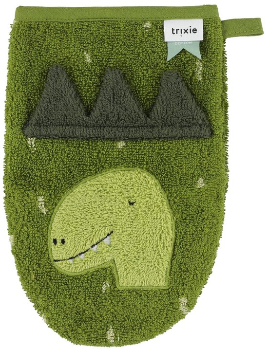 Washandje 2-pack| Mr. Shark - Mr. Dino van Trixie — afbeelding 3