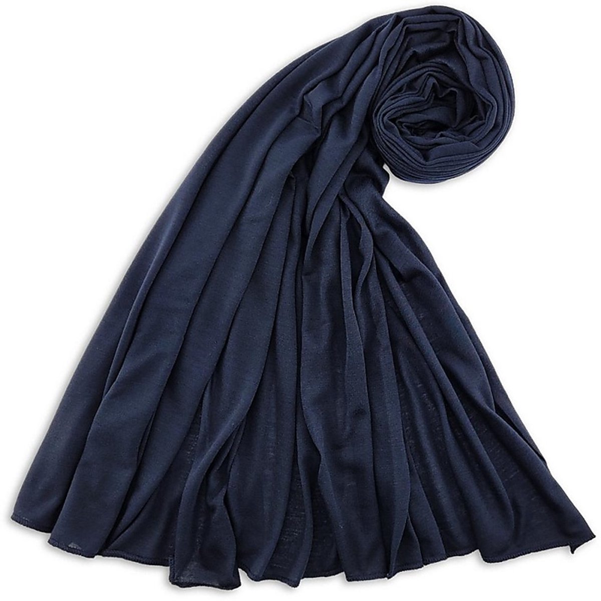 JB Collection - Hoofddoeken - hoofddoek polyester jersey uni nachtblauw - nachtblauw