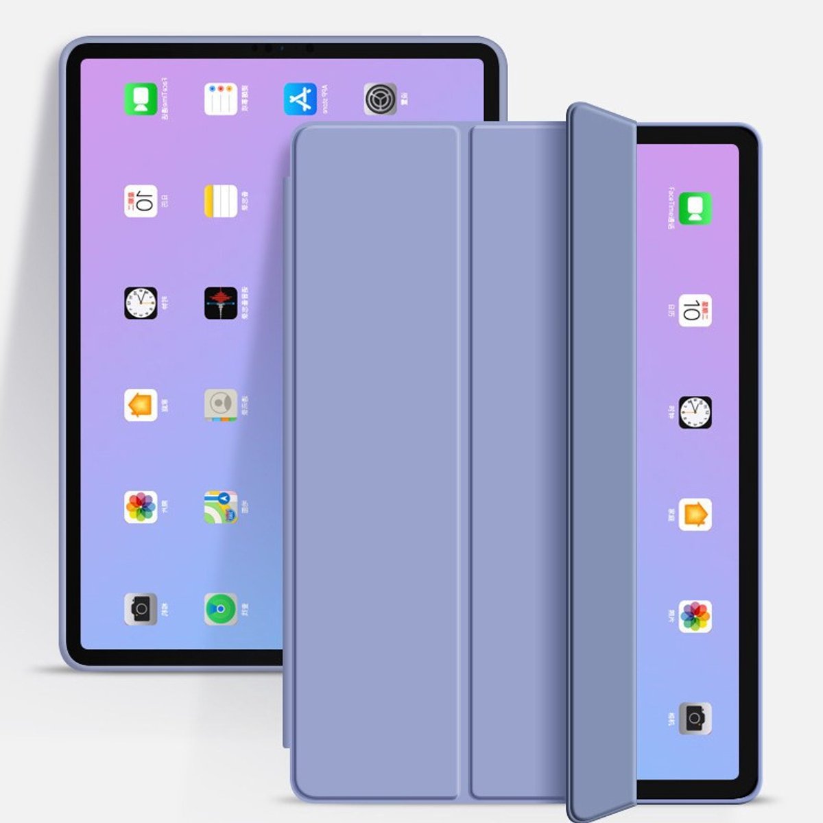 Geschikt voor Samsung Tab A9+/A11+ (11 inch) — Tabletbeschermhoes — Tabletcover — Softcase — Paars