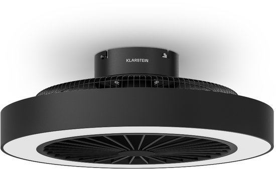 Klarstein ZenBreeze plafondventilator met LED verlichting, afstandsbediening, stille DC-motor, 6 snelheden, timer, 48 cm, 12-15 m²