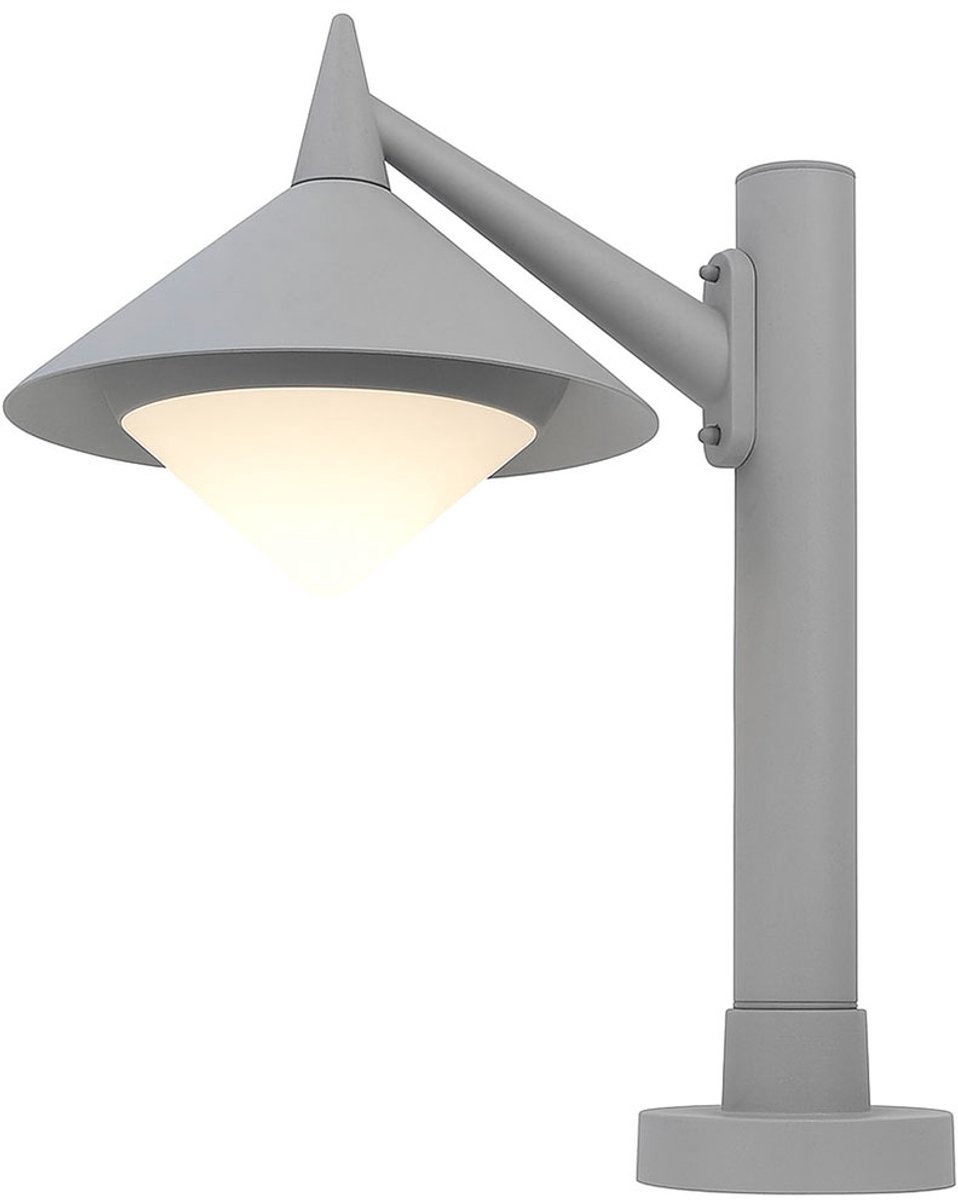 Buiten Staande Lamp Tuinvoet Pad ALU Zuil Spotlight Armatuur grijs WOFI 379401500500