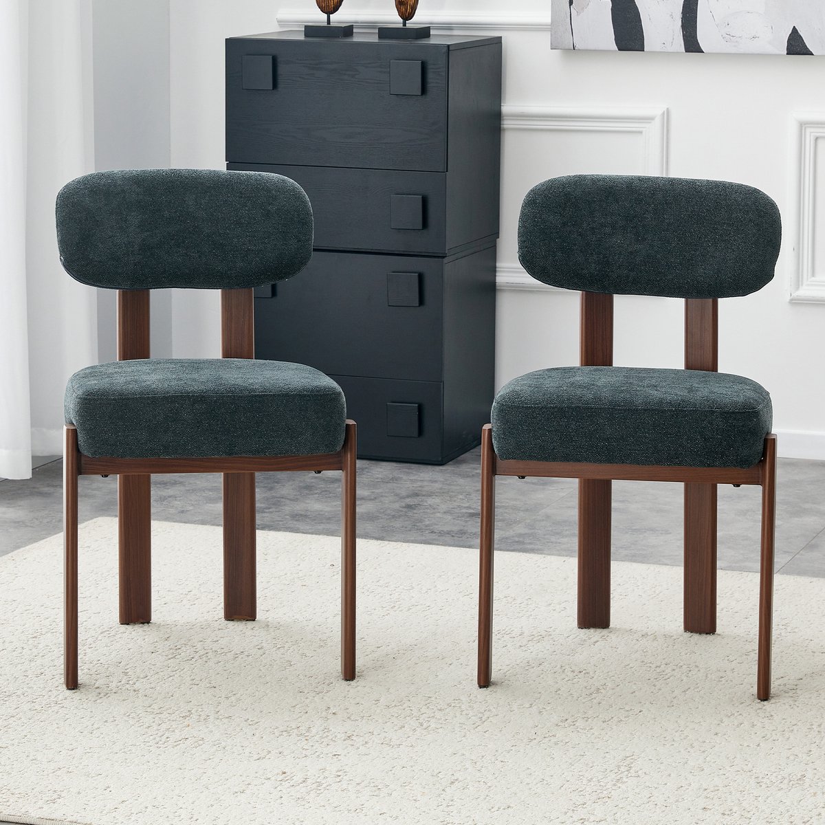 HAUSS SPOLE Eetkamerstoel – Middelstijl Design – Set Van 2 – Ergonomisch En Comfortabel –