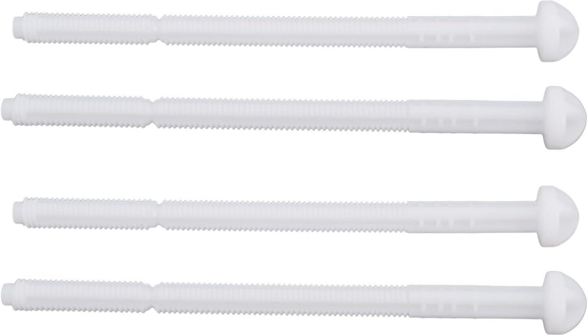 Bedieningsstang Toilet - Drukstaaf Spoelplaat - Toilet Reparatie - Nauwkeurige Pasvorm - 135 mm x 7 mm - Wit