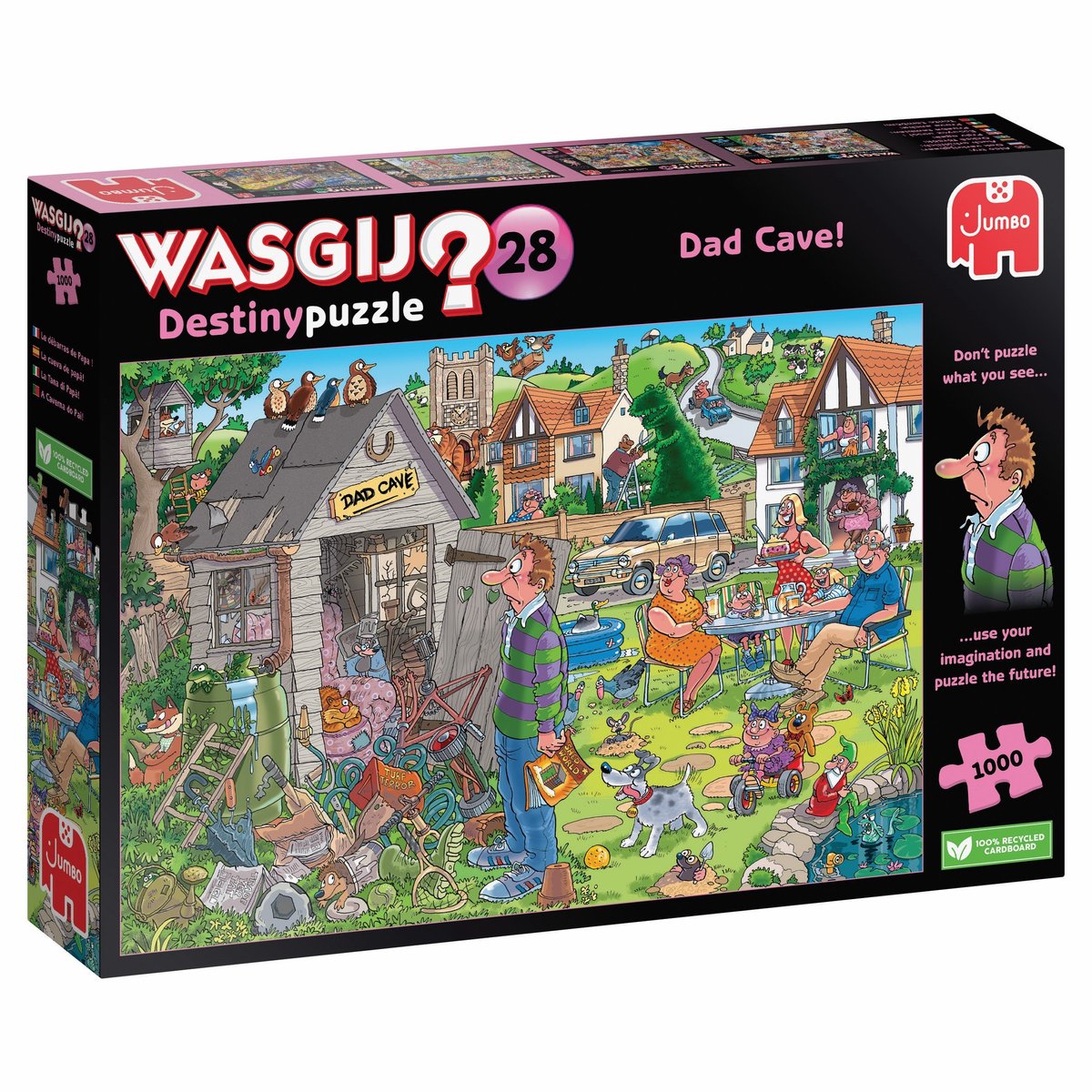 Wasgij Destiny 28 - De Mancave Van Pa! - 1000 stukjes puzzel - Legpuzzel — afbeelding 4