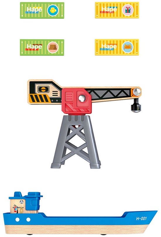 Vrachtschip & Kraan van Playmobil — afbeelding 4