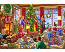 Bluebird Puzzle kerst legpuzzel Christmas Decorating - 1000 stukjes.