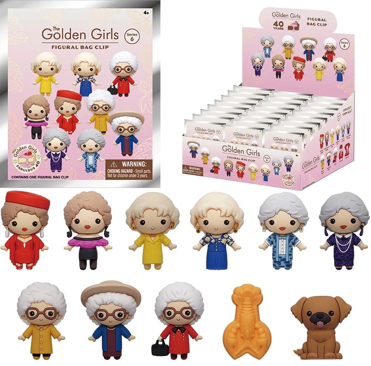 The Golden Girls Blind Bag figuurtje - 1 exemplaar - Limited Edition - 5 cm groot - Merchandise - Bekend van - Gemaakt van PVC