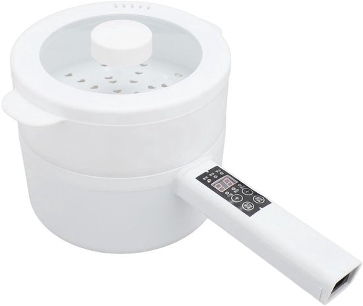 Elektrische Hot Pan 600W 1.8L Multi-Function Non-Stick Lange Handgreep Draagbare Kookplaat Efficiënte Mini Elektrische Kookplaat voor Slaapkamer