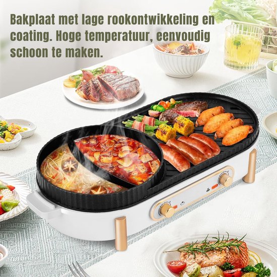 Aurixi® Hotpot Electrisch - Hotpot - Wit - 50cm x 20cm x 15cm — afbeelding 3