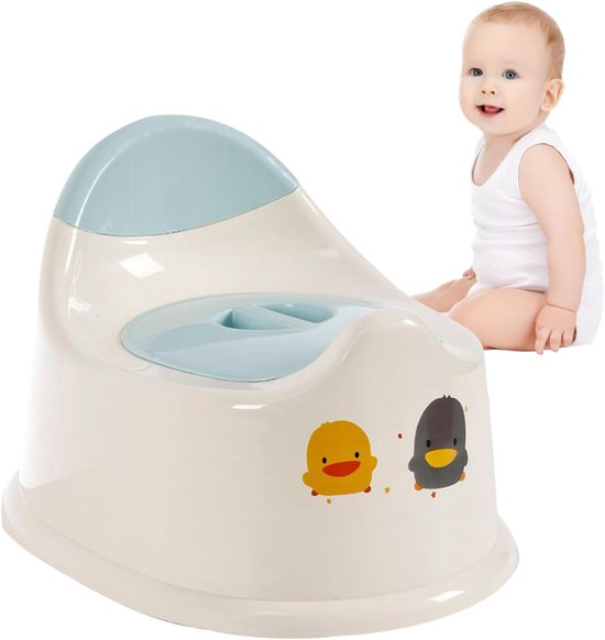 Potty Chair - Kinder Potje Toilet - Zindelijkheidstraining - Antislip Basis - 29 x 24 cm - Blauw — afbeelding 5