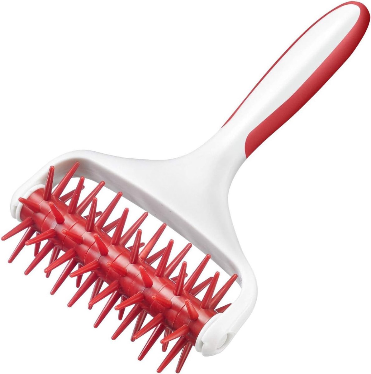 Nexvo® Deegsteker - Deegschraper - Deegsnijder- Wit/Rood- 20cm x 13cm x 5cm