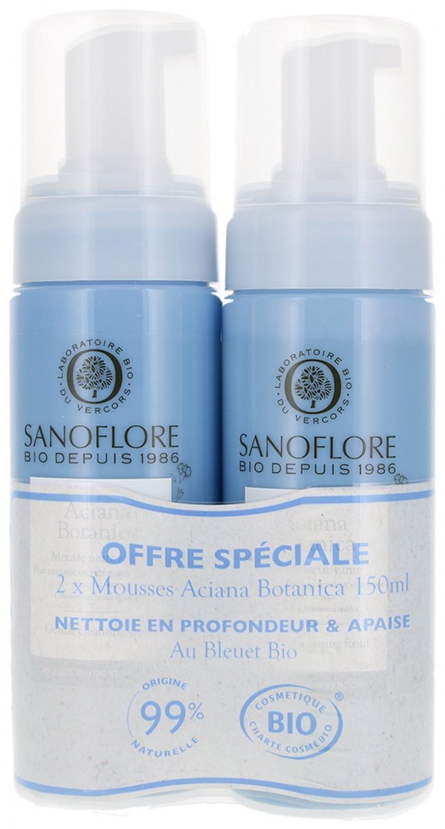 Sanoflore Aciana Botanica Reinigingswater Schuim Set van 2 x 150 ml