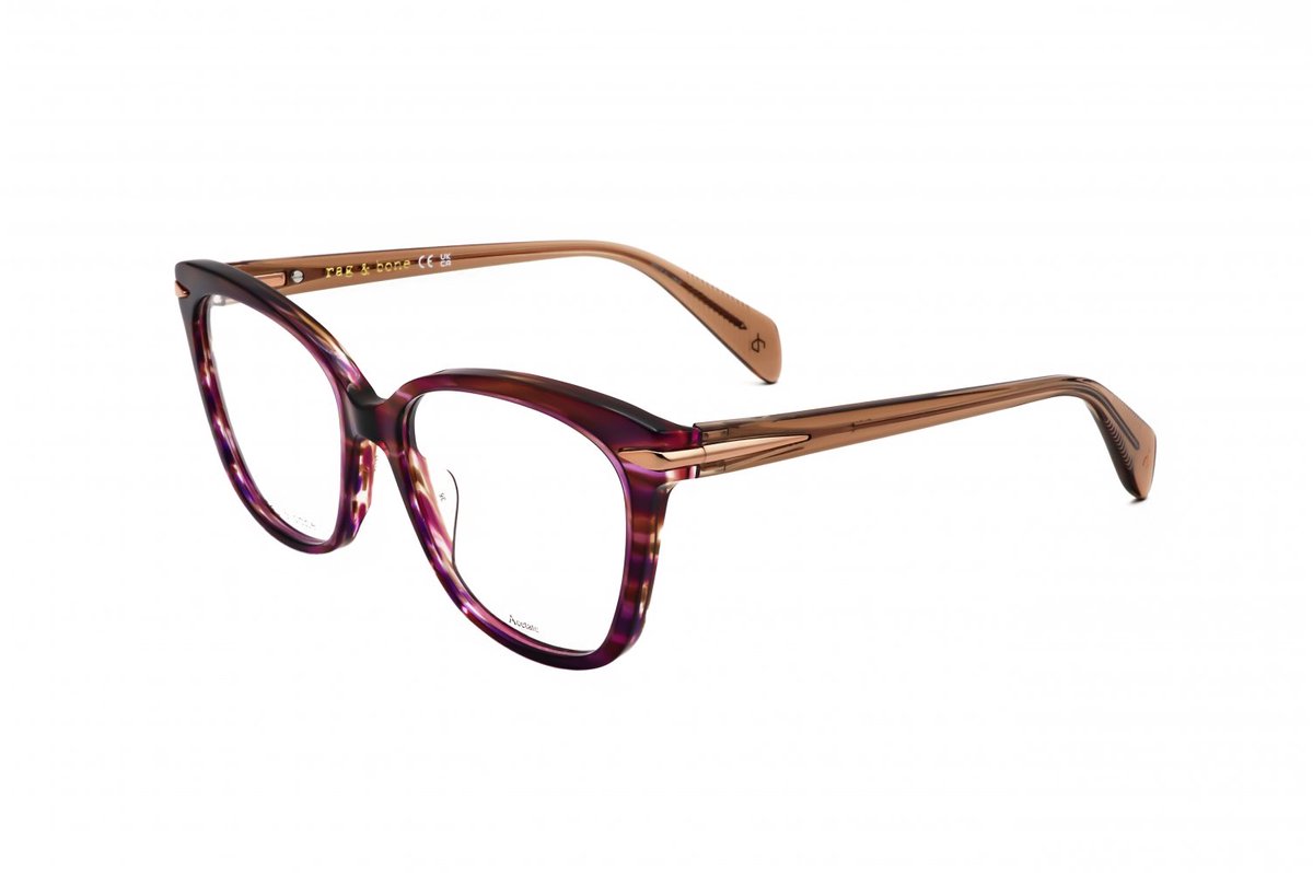 Rag & Bone RNB3077 Violet brown horn 54/17/140 WOMAN Brilmonturen