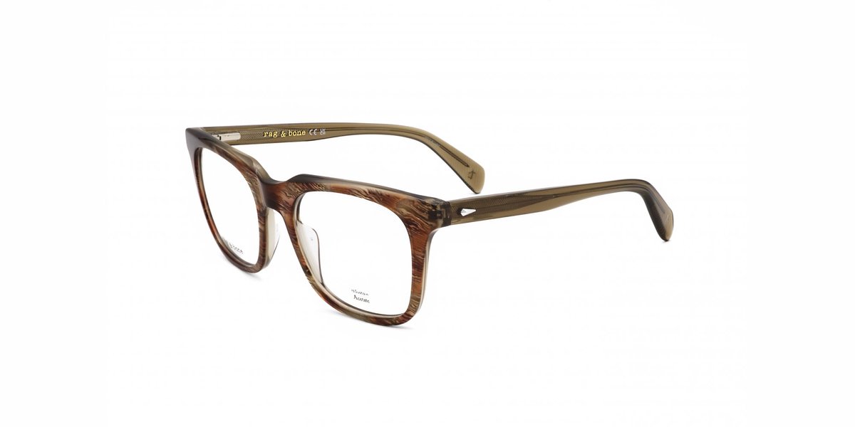 Rag & Bone RNB7064/G Brown horn 55/20/145 MAN Brilmonturen