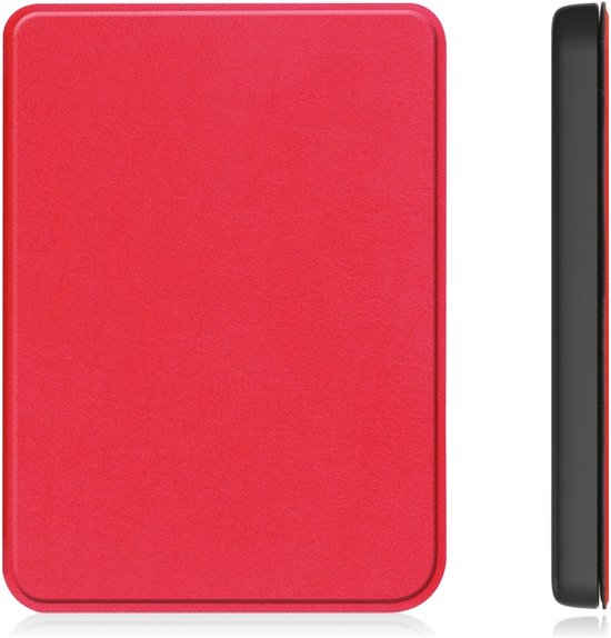 E-Reader Hoes Geschikt voor Kobo Clara Colour / Clara BW - Book Case met Sleep/Wake Functie - Kunstlederen Beschermhoes - Rood van iMoshion — afbeelding 4