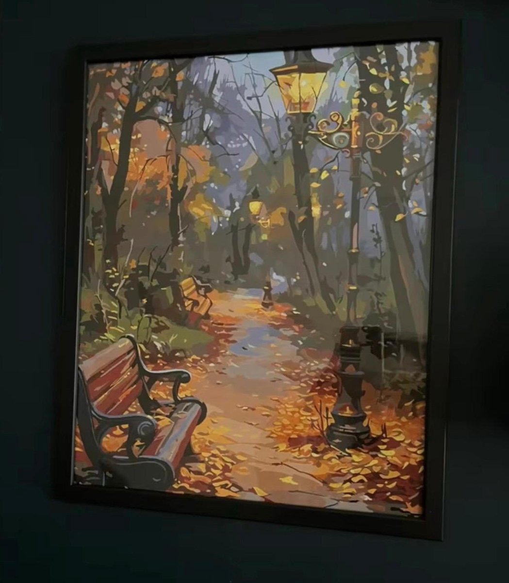 Schilderen op nummer Volwassen - Inclusief pencelen en verf - 42 kleuren - 40x50 cm - zonder frame — afbeelding 4