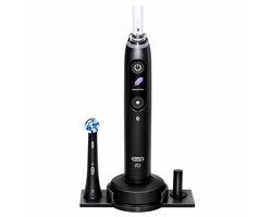Elektrische Tandenborstel Houder met Oplaadstation Geschikt voor Oral-B iO Series 7 / 8 / 9 – Badkamer Organizer – Standaard met 2 Opzetborstel Houders – Hygiënisch Docking Station – Zwart