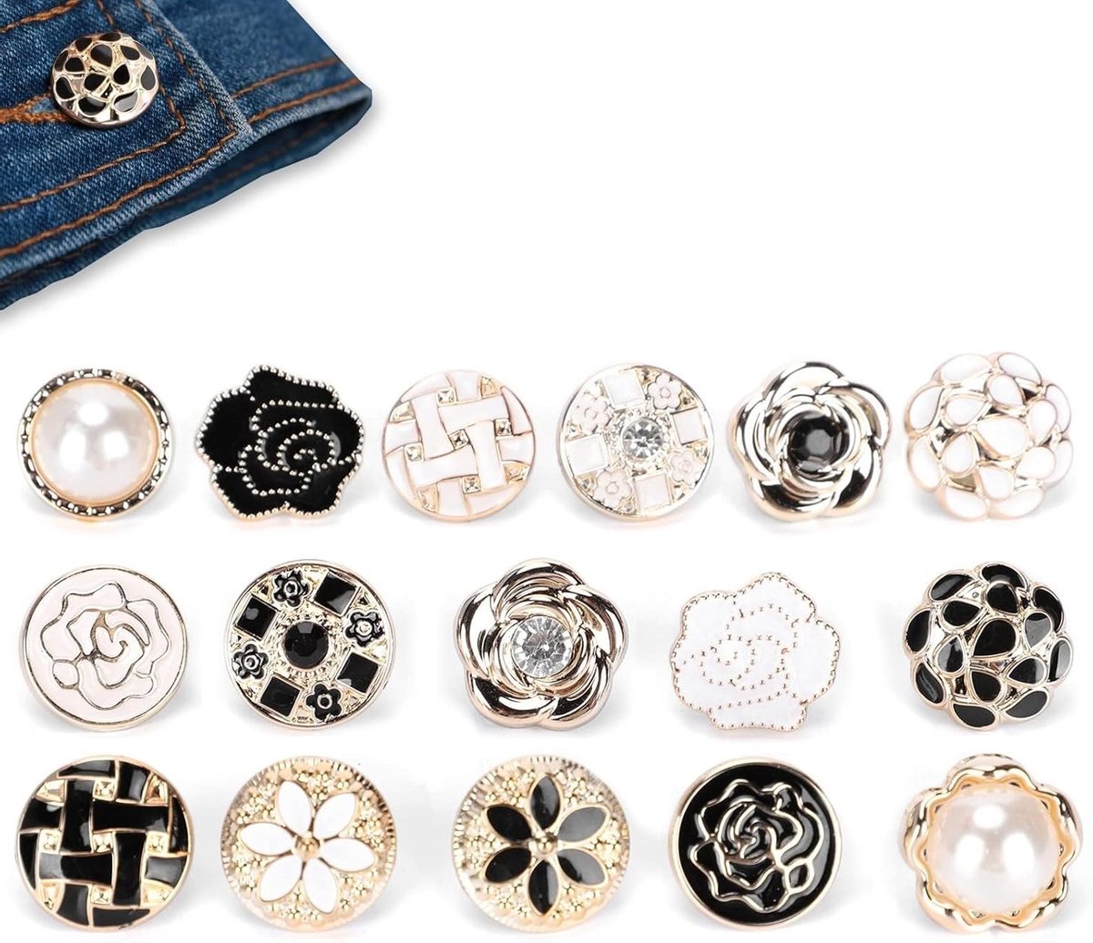 Set van 30 Stuks Schattige Enamel Broche Knopen voor Dames - Mode Accessoires voor Kleding en Cadeaus