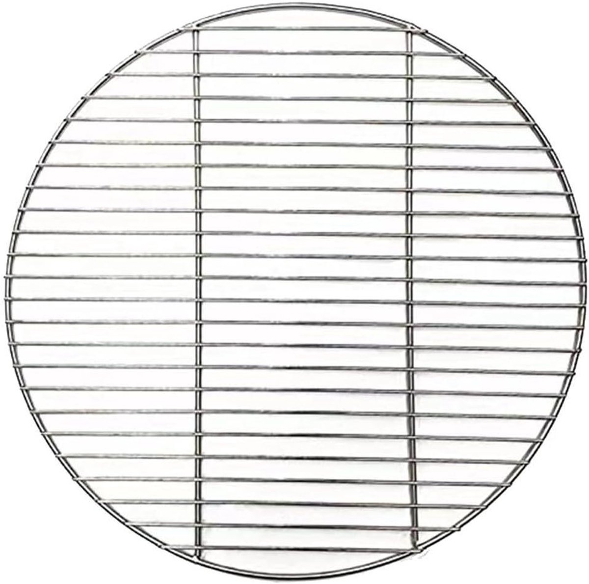 Camping BBQ Rooster - Buiten Grillplaat - Buiten Koken - Uniforme Warmteverdeling - 43 cm Diameter - Zilver