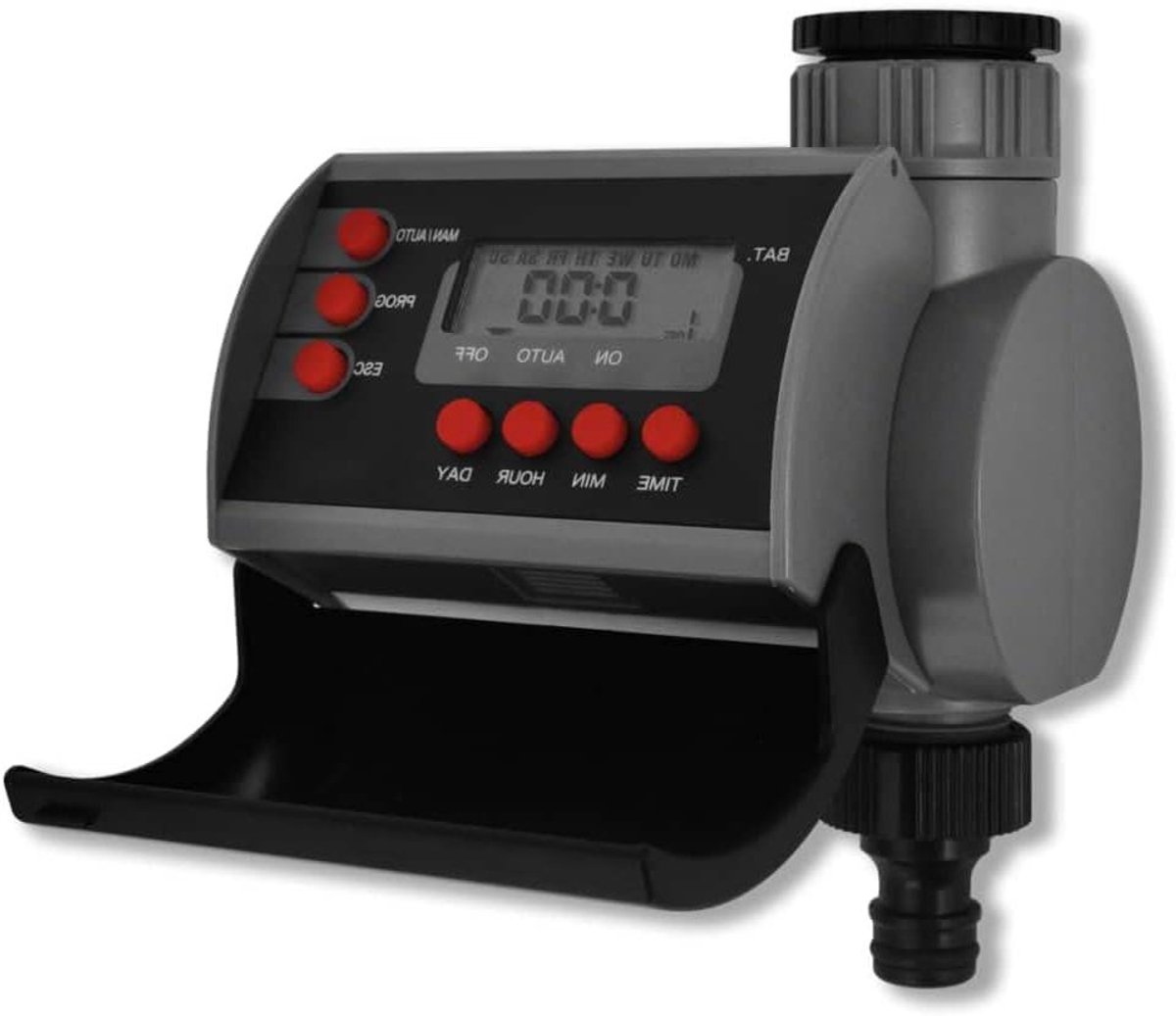 Automatische Irrigatie Timer - Water Timer Tuin - Gazon Water Geven - Digitaal Display - 110 PSI - Grijs
