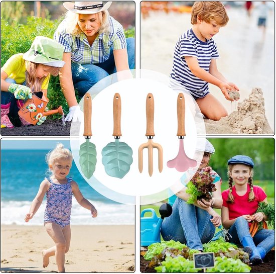 Kinder Tuingereedschap Set - Kinderset Schep Hark - Buiten Spelen - Duurzame Metaal Constructie - 4 delig - Niet gespecificeerd van Kinder — afbeelding 4