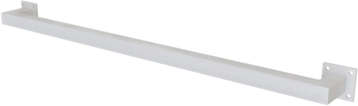 Wandtrapleuning - Leuning trap - Veilig traplopen - Smeedijzer met coating - 100cm - Wit