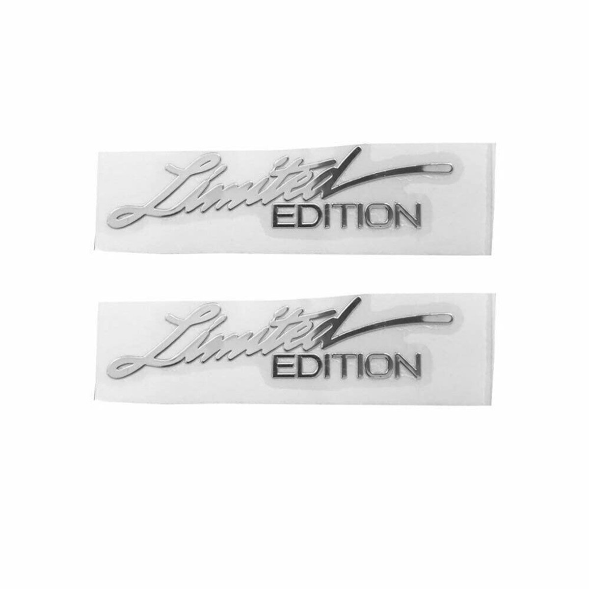 Limited Edition Stickers voor Auto's - Zelfklevende Achterruitstickers - 2 Stuks - Creatieve PVC Styling - Zilver