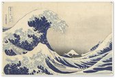 La grande vague à Kanagawa - Peinture de Katsushika Hokusai Garden poster 120x80 cm - Toile de jardin / Toile d'extérieur / Peintures d'extérieur (décoration de jardin)